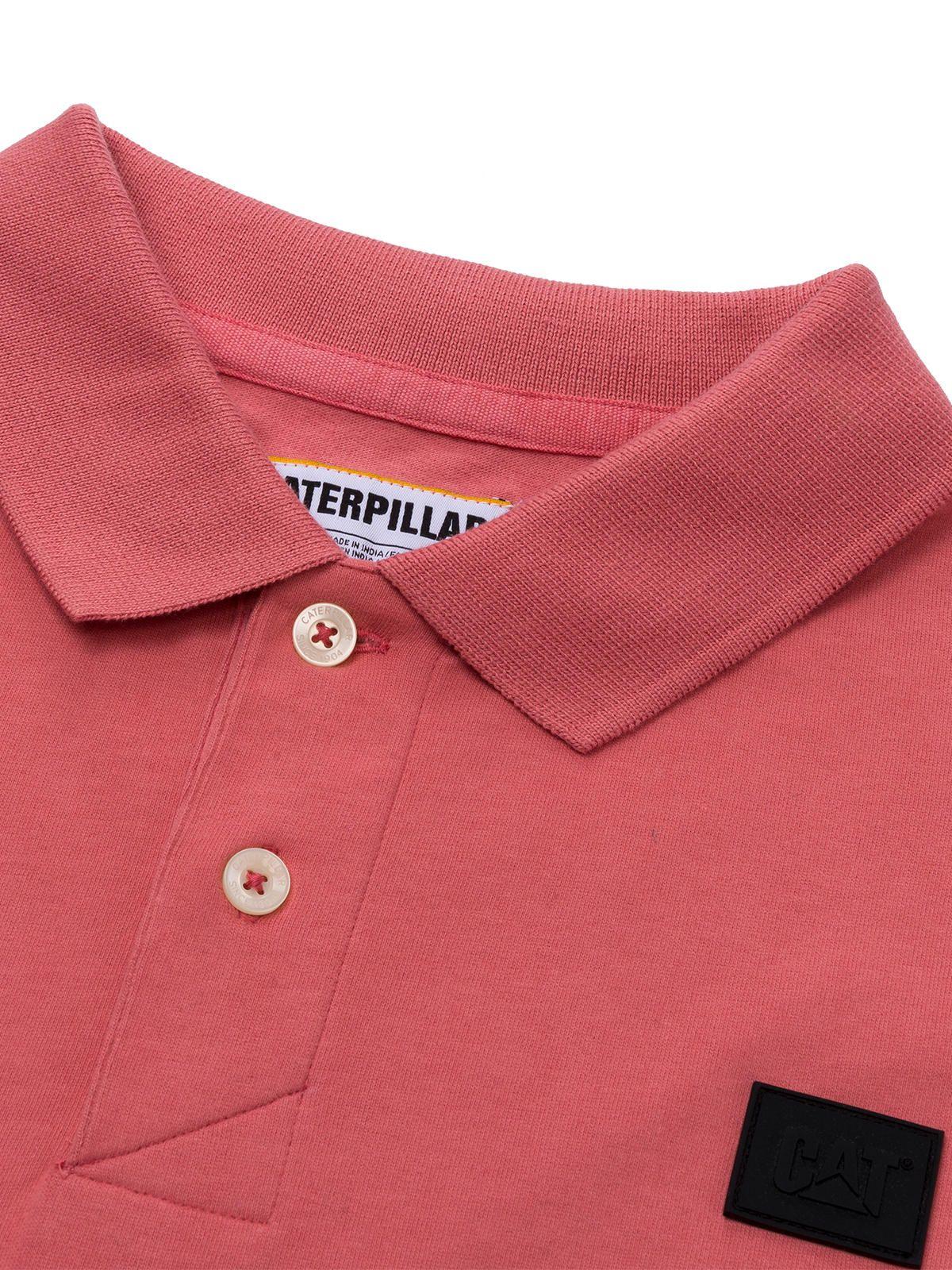 Polera Polo Manga Corta Hombre Logo Café Claro-4