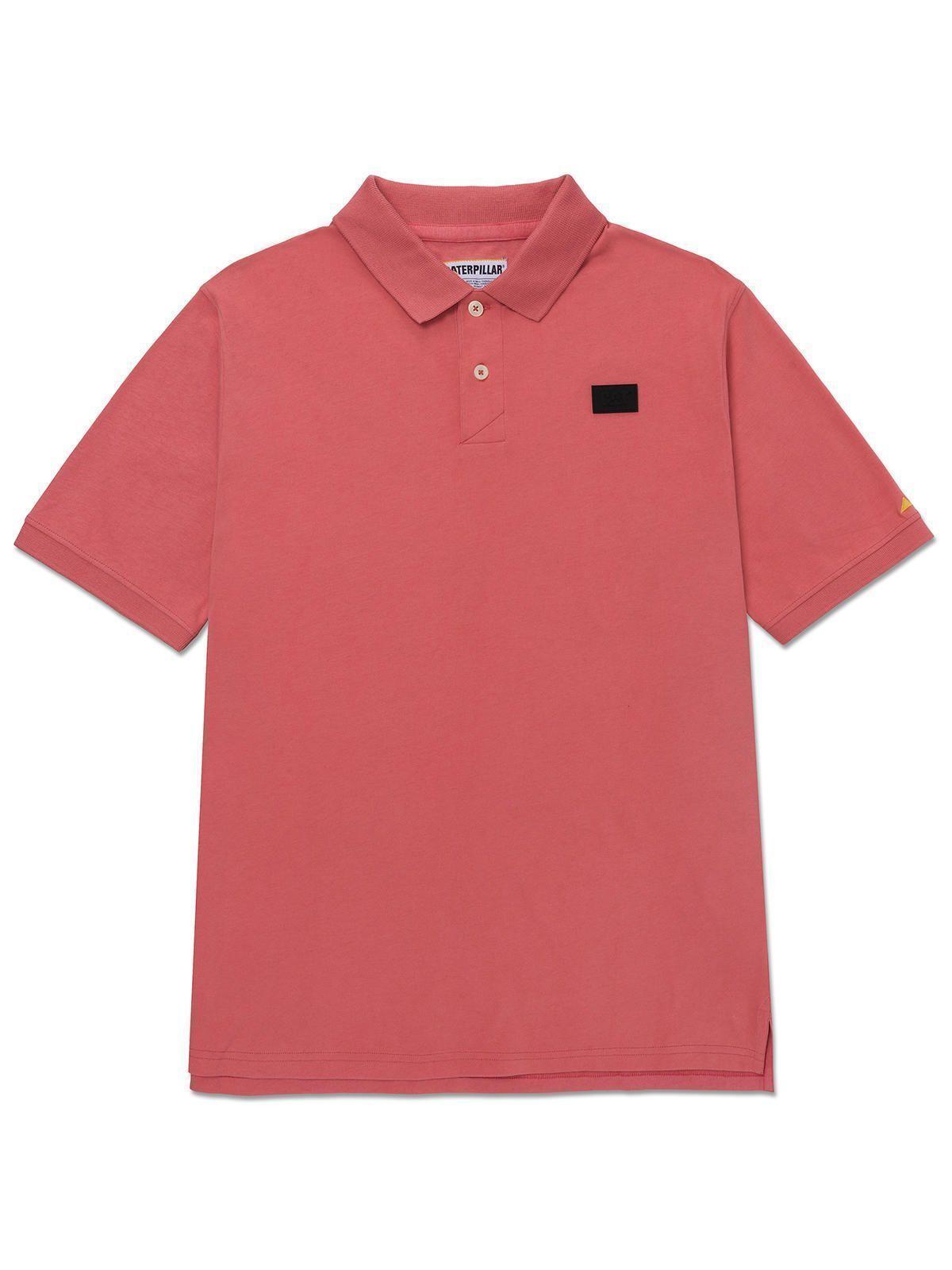 Polera Polo Manga Corta Hombre Logo Café Claro-0