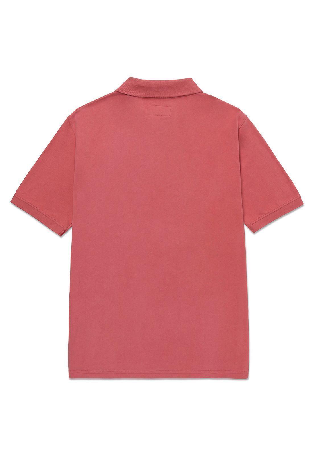 Polera Polo Manga Corta Hombre Logo Café Claro-1