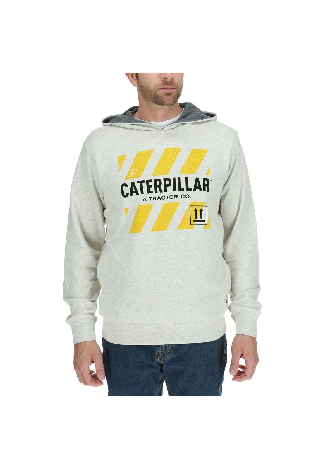 Poleron Hombre Casual Hooded Sweatshirt Gris-0