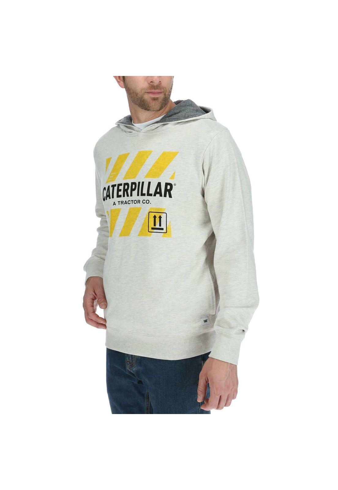 Poleron Hombre Casual Hooded Sweatshirt Gris-1