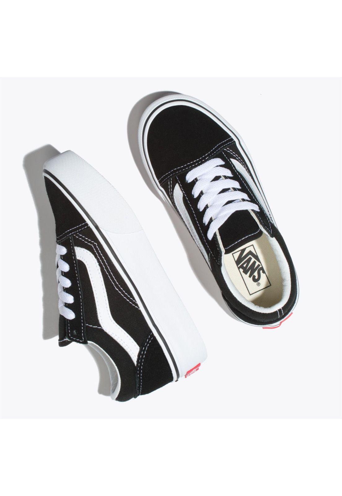 Zapatilla Uy Old Skool Platfor Negro Unisex-1