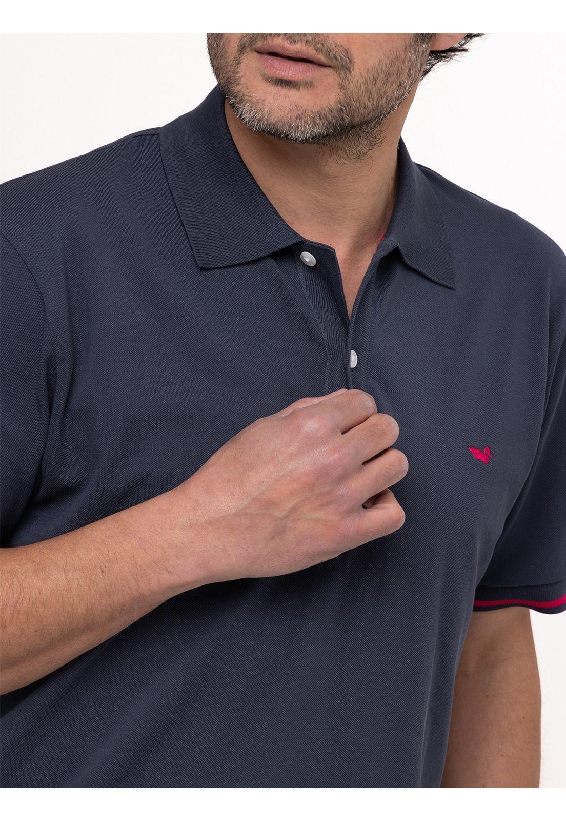 Polera Algodón Pima Mitchell Azul Hombre-6