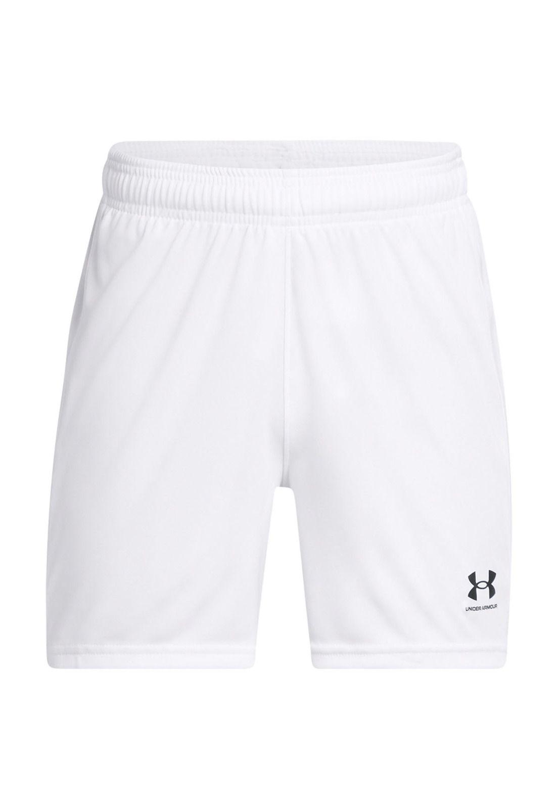 Short Ua Challenger Blanco Para Niño-0