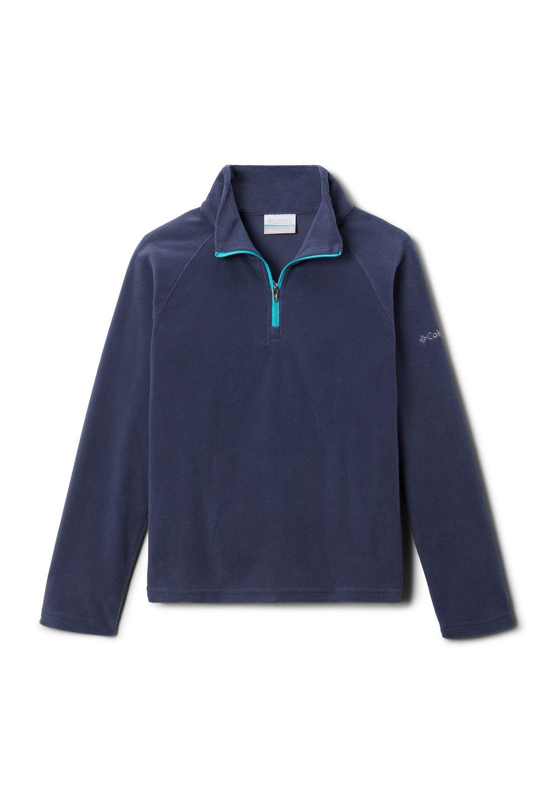 Sweater Niña Glacial Fle Half Zip Azul-0