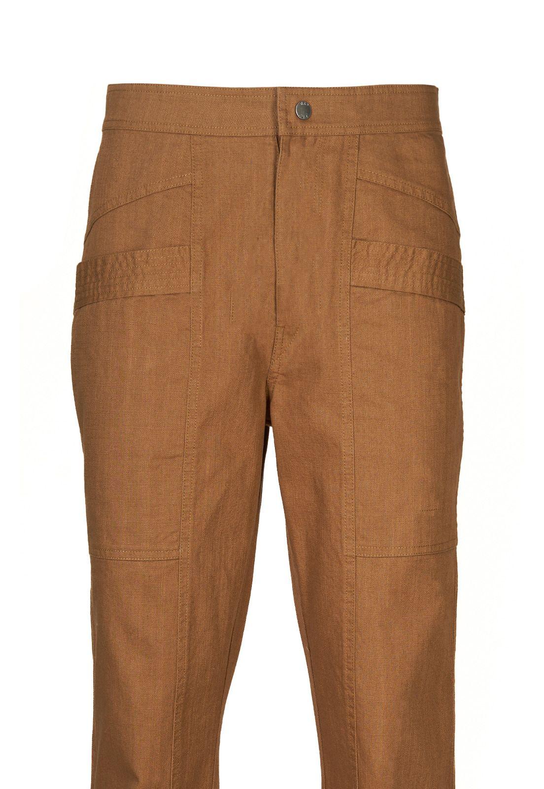 Pantalón Algodón Orgánico Mujer Isis Café-3