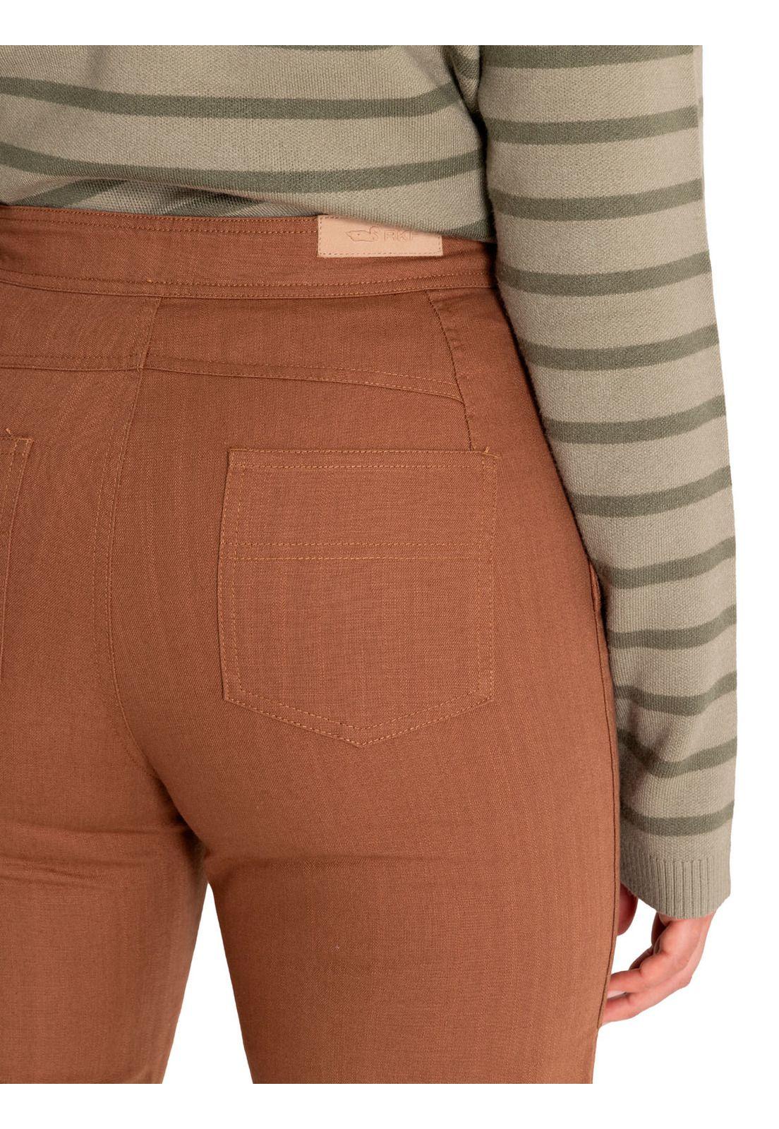 Pantalón Algodón Orgánico Mujer Isis Café-8