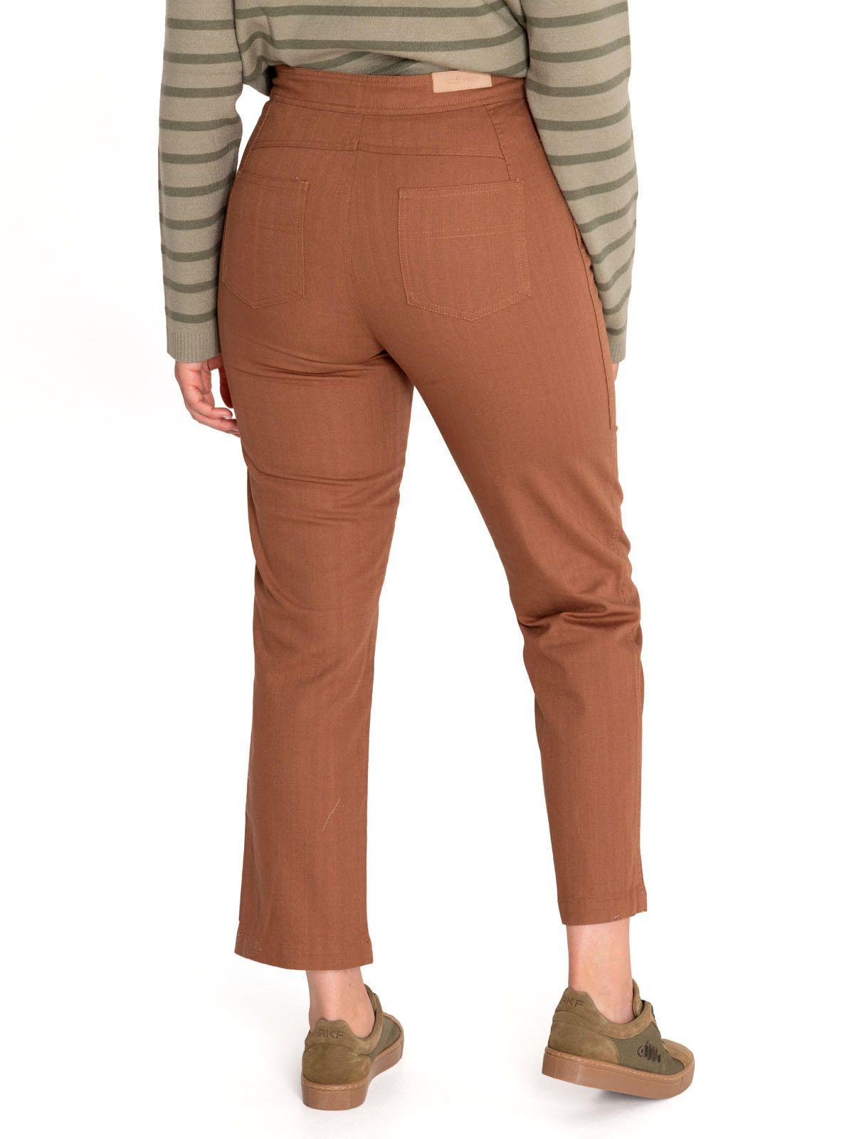 Pantalón Algodón Orgánico Mujer Isis Café-6