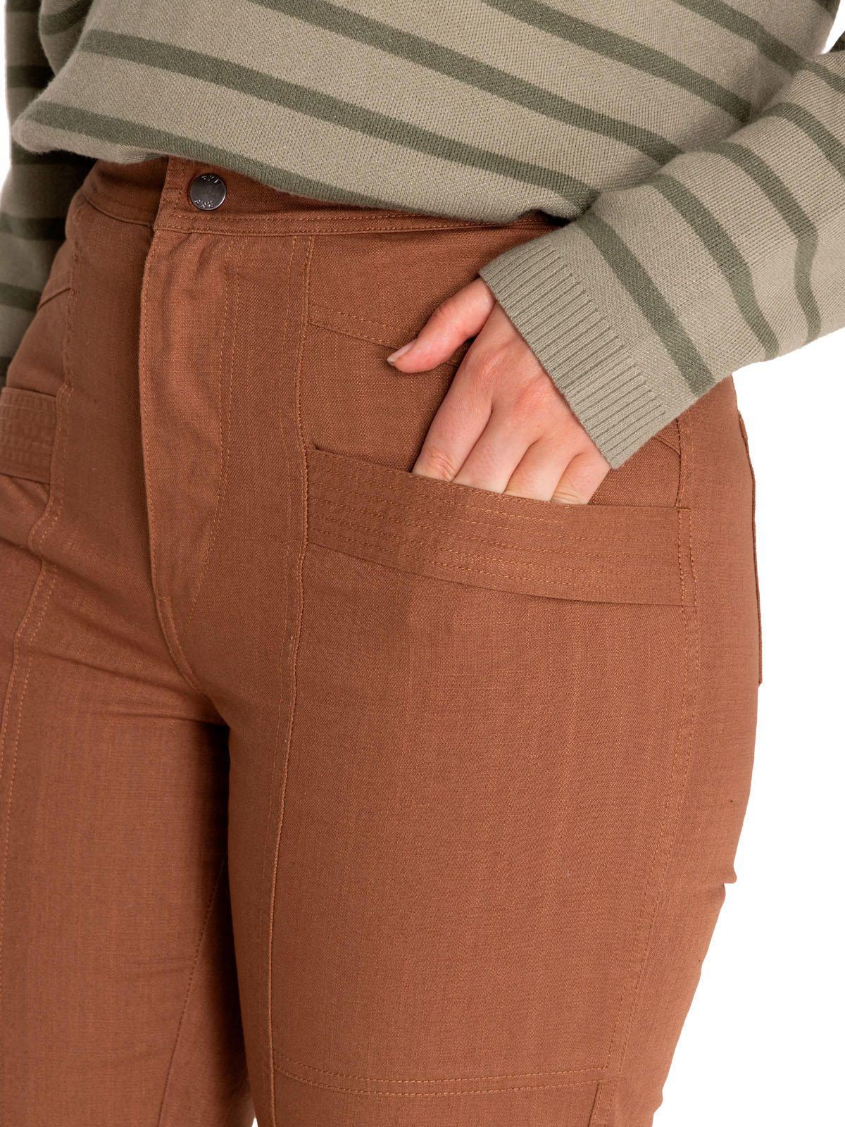 Pantalón Algodón Orgánico Mujer Isis Café-7