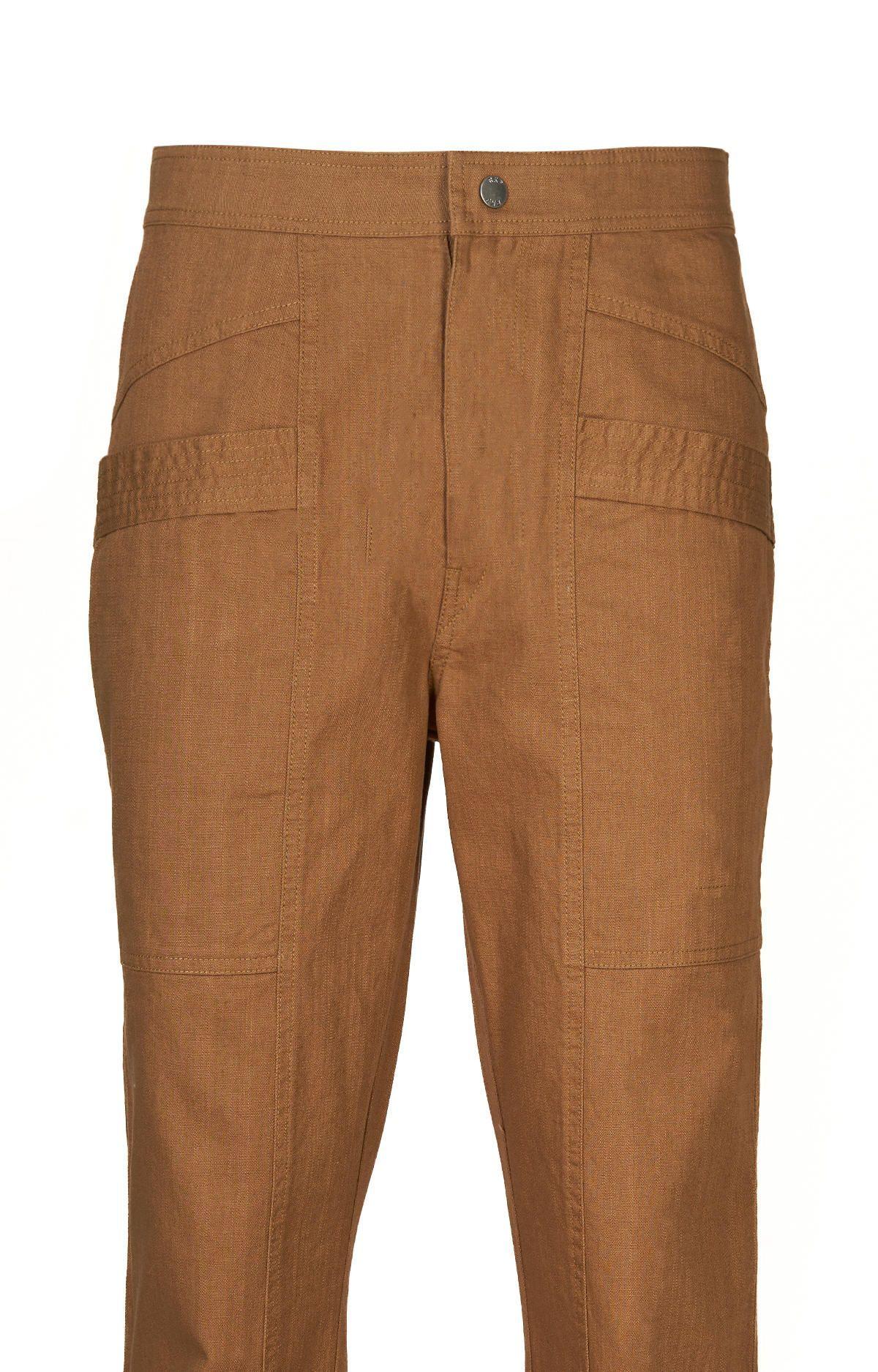Pantalón Algodón Orgánico Mujer Isis Café-3