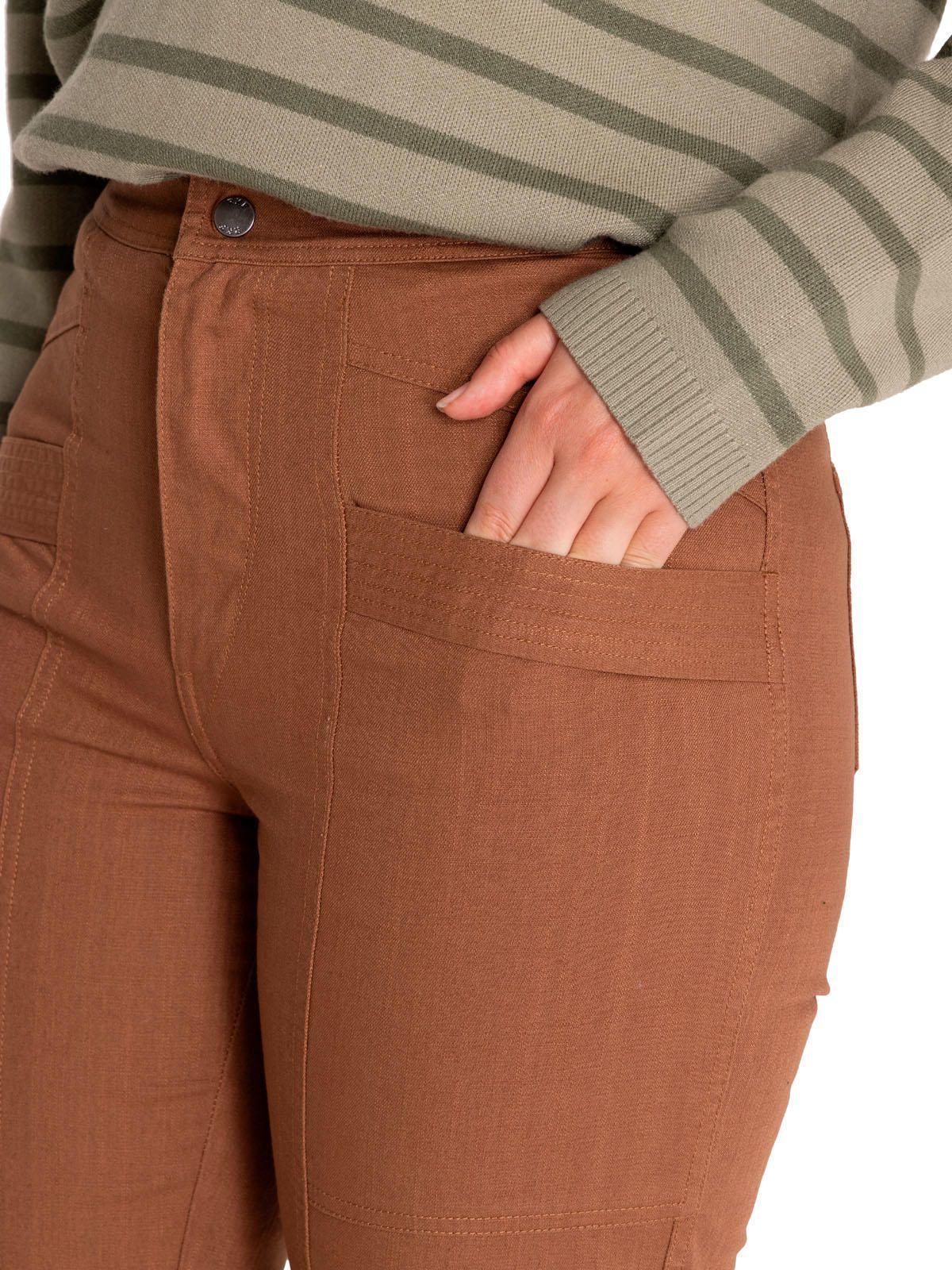 Pantalón Algodón Orgánico Mujer Isis Café-7