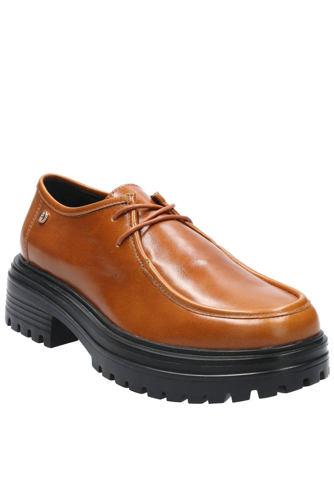 Zapato Cuero Mujer Kadali Café-0