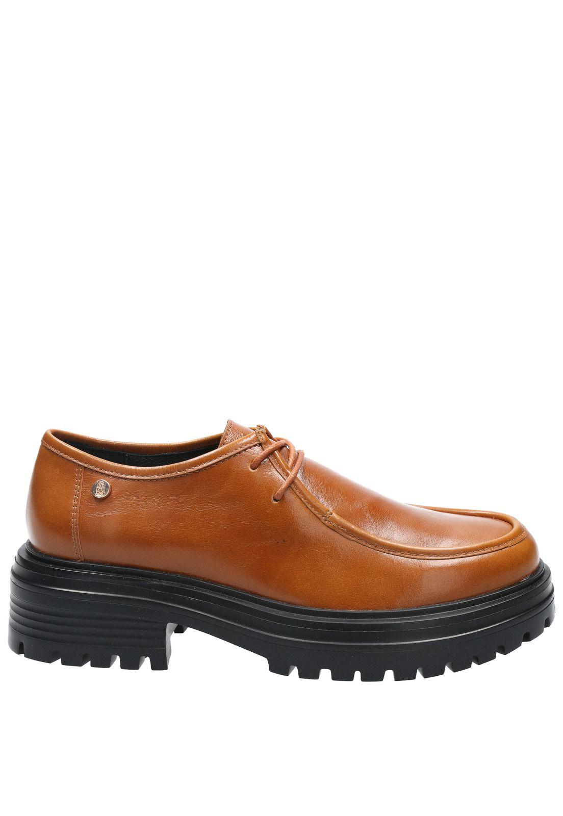 Zapato Cuero Mujer Kadali Café-1