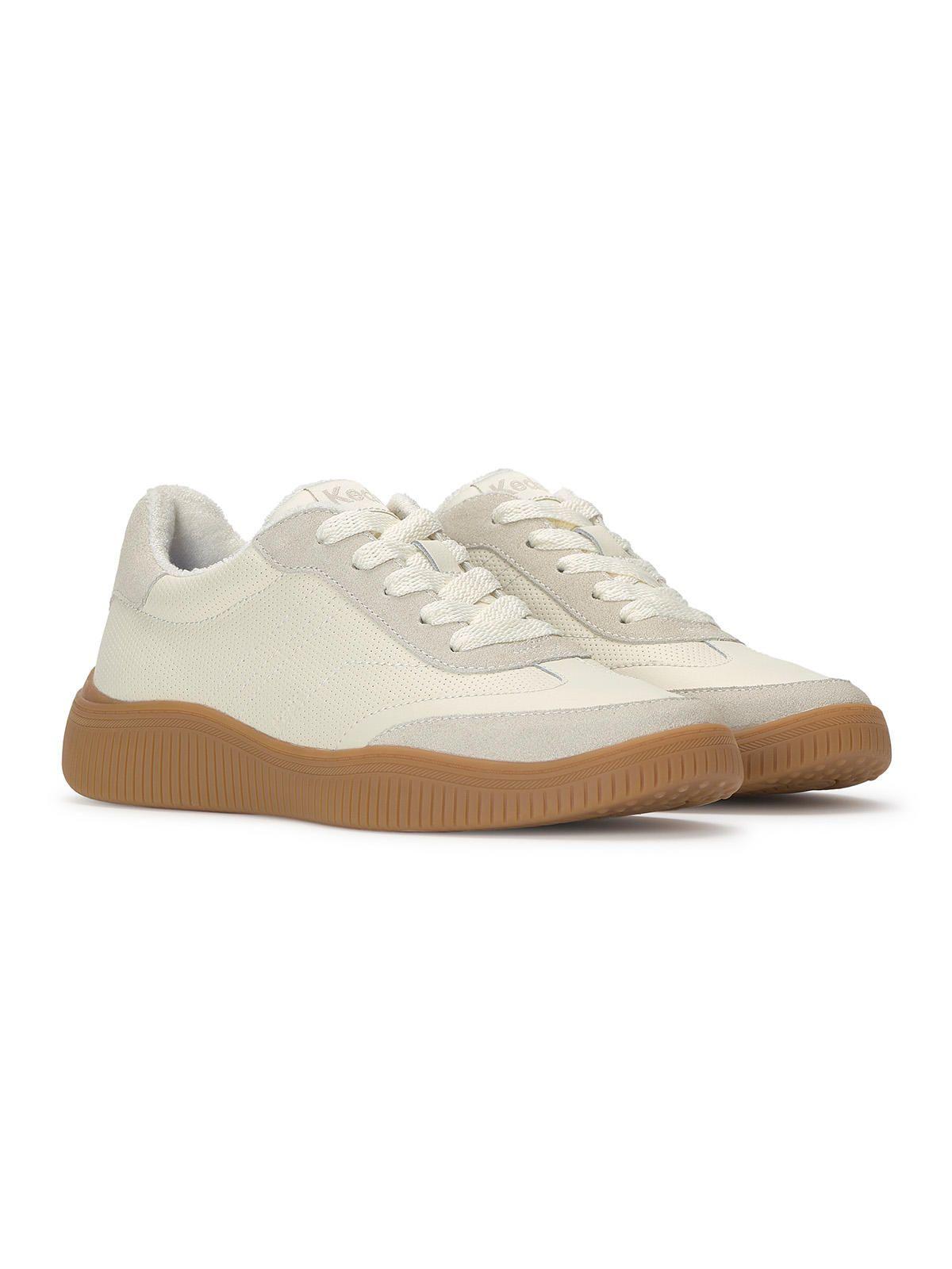 Zapatilla Cuero Mujer Contest Leather Beige-3