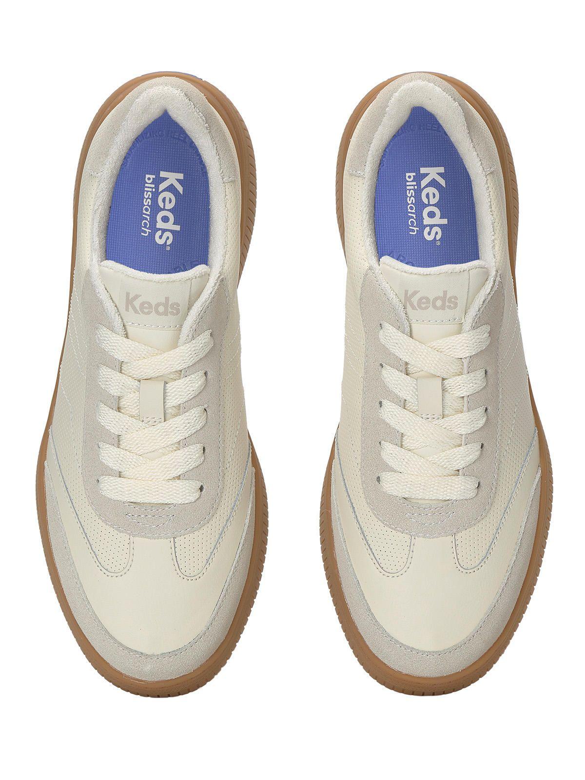 Zapatilla Cuero Mujer Contest Leather Beige-4
