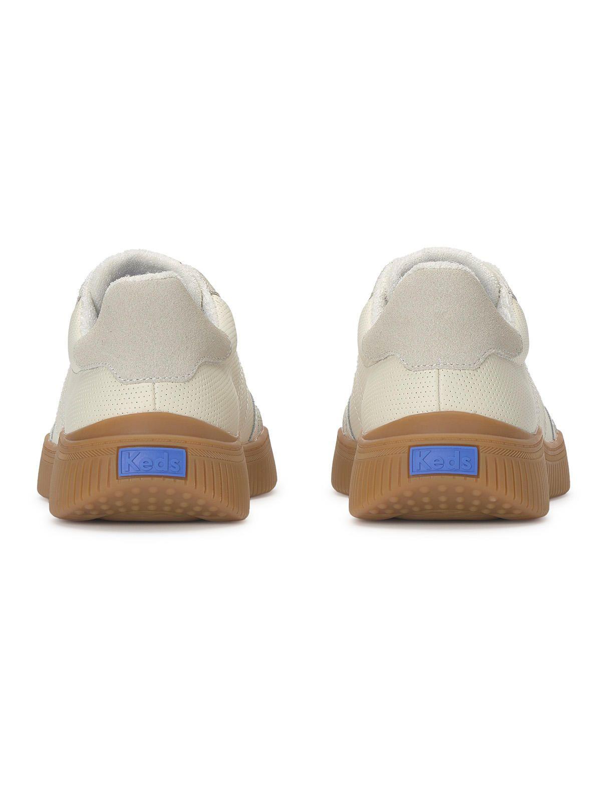 Zapatilla Cuero Mujer Contest Leather Beige-5
