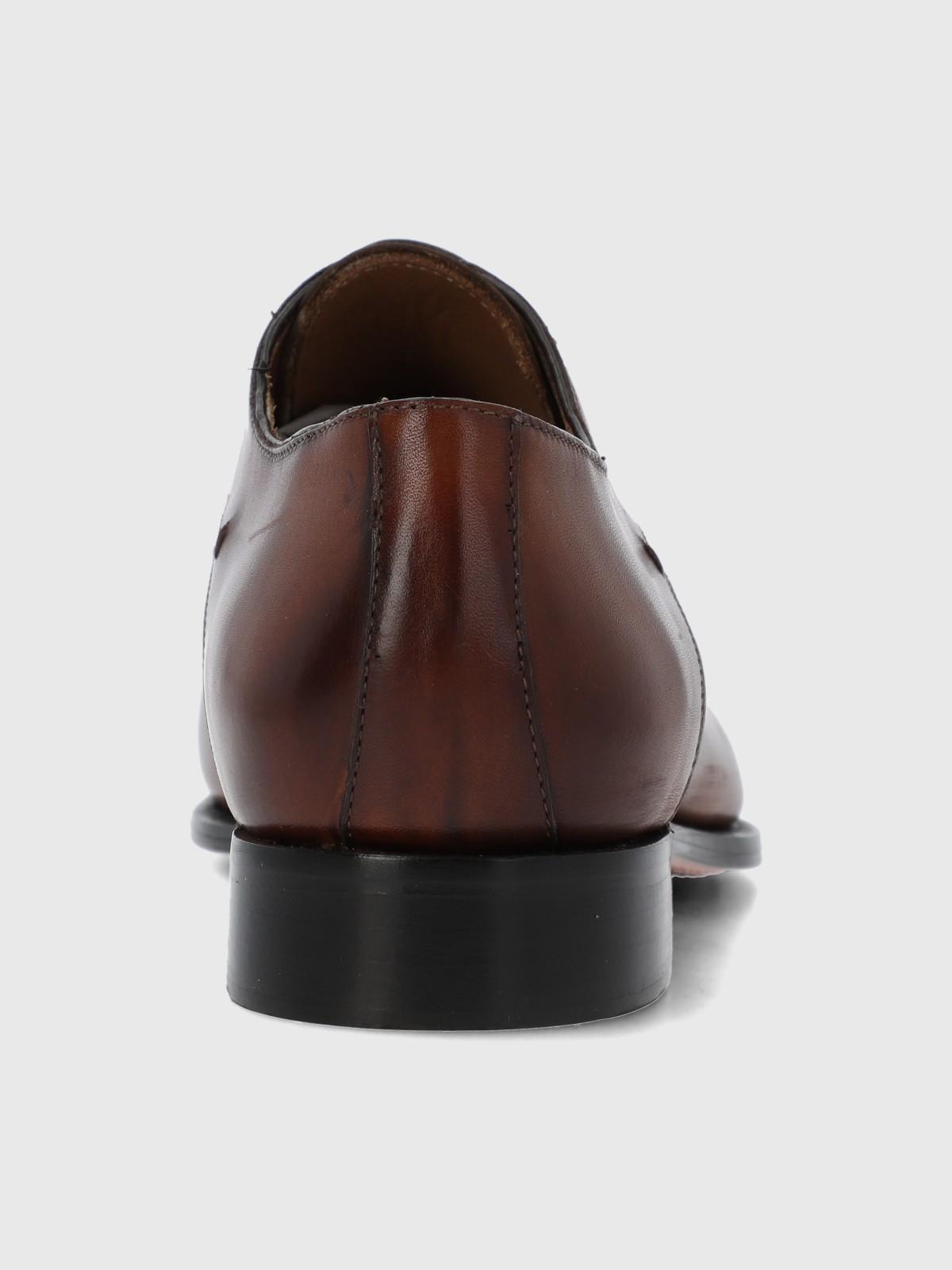 Zapato Italiano Cuero Luggi Café-6