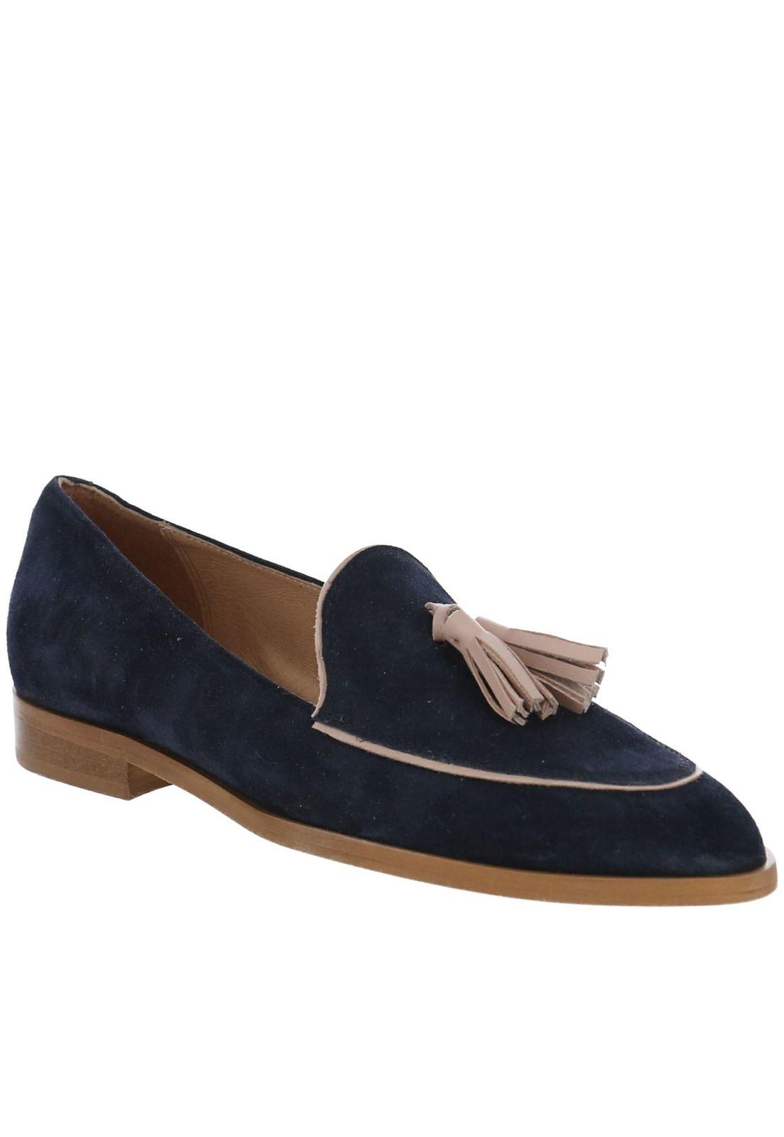 Zapato Cuero Apulia Azul-1