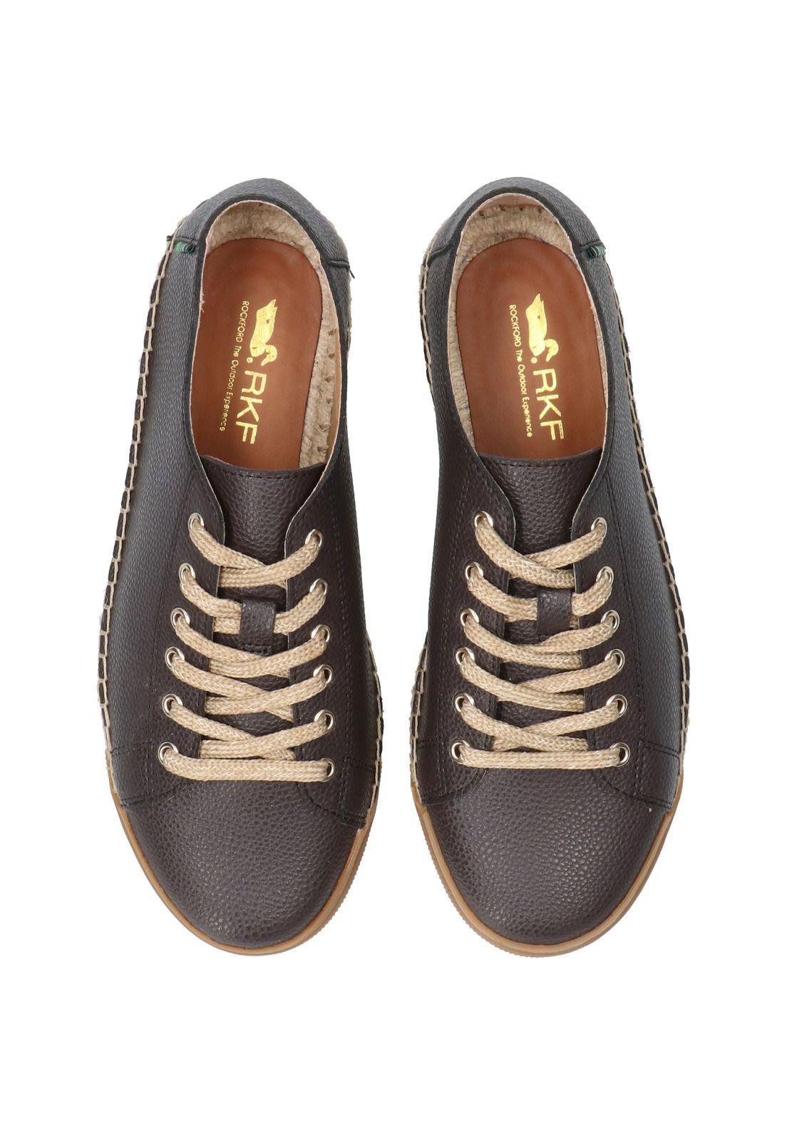 Zapatilla Cuero Mujer Fontaine Gris Oscuro-8