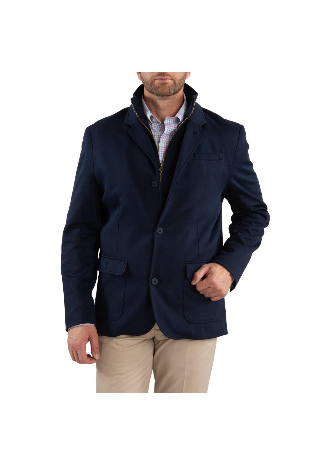 Chaqueta Hombre Fez Azul Petróleo-0