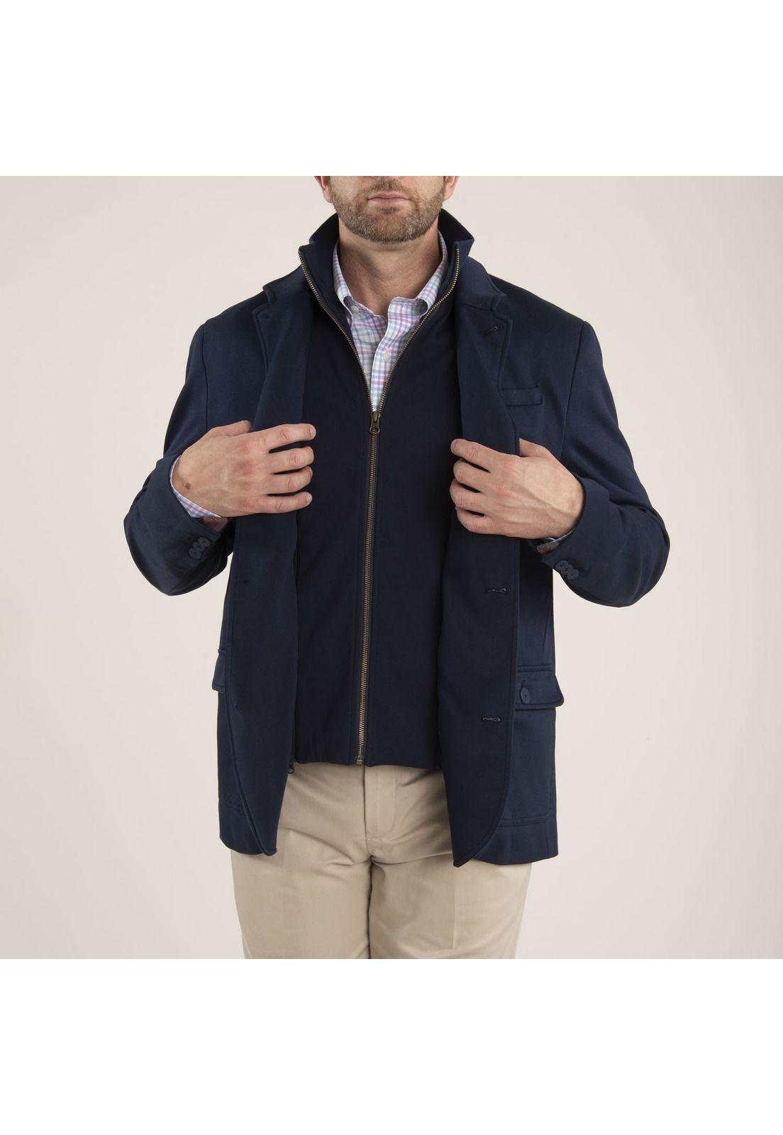 Chaqueta Hombre Fez Azul Petróleo-1