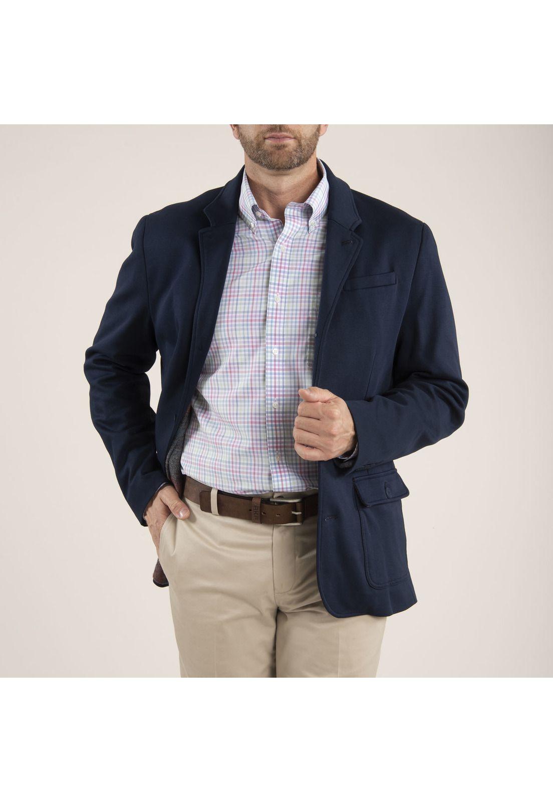 Chaqueta Hombre Fez Azul Petróleo-3