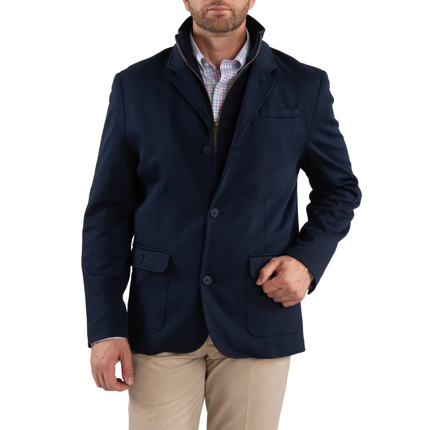 Chaqueta Hombre Fez Azul Petróleo-0