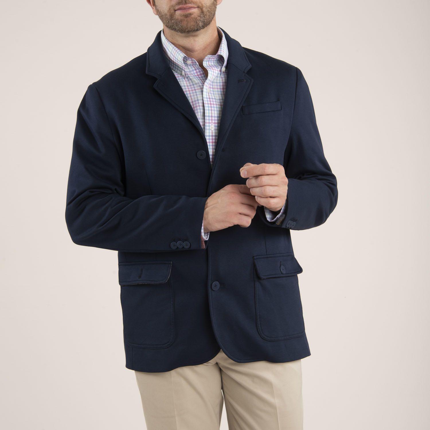 Chaqueta Hombre Fez Azul Petróleo-2