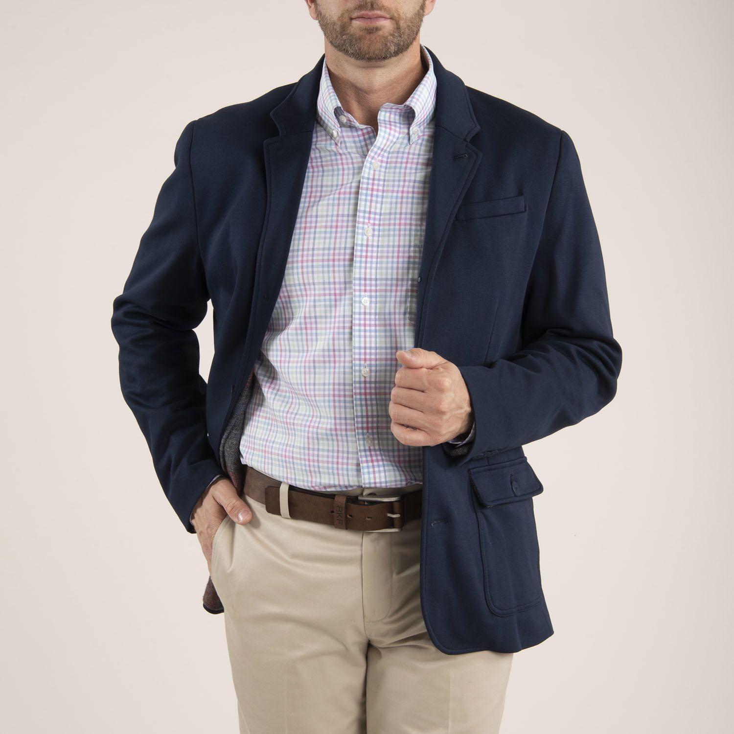 Chaqueta Hombre Fez Azul Petróleo-3