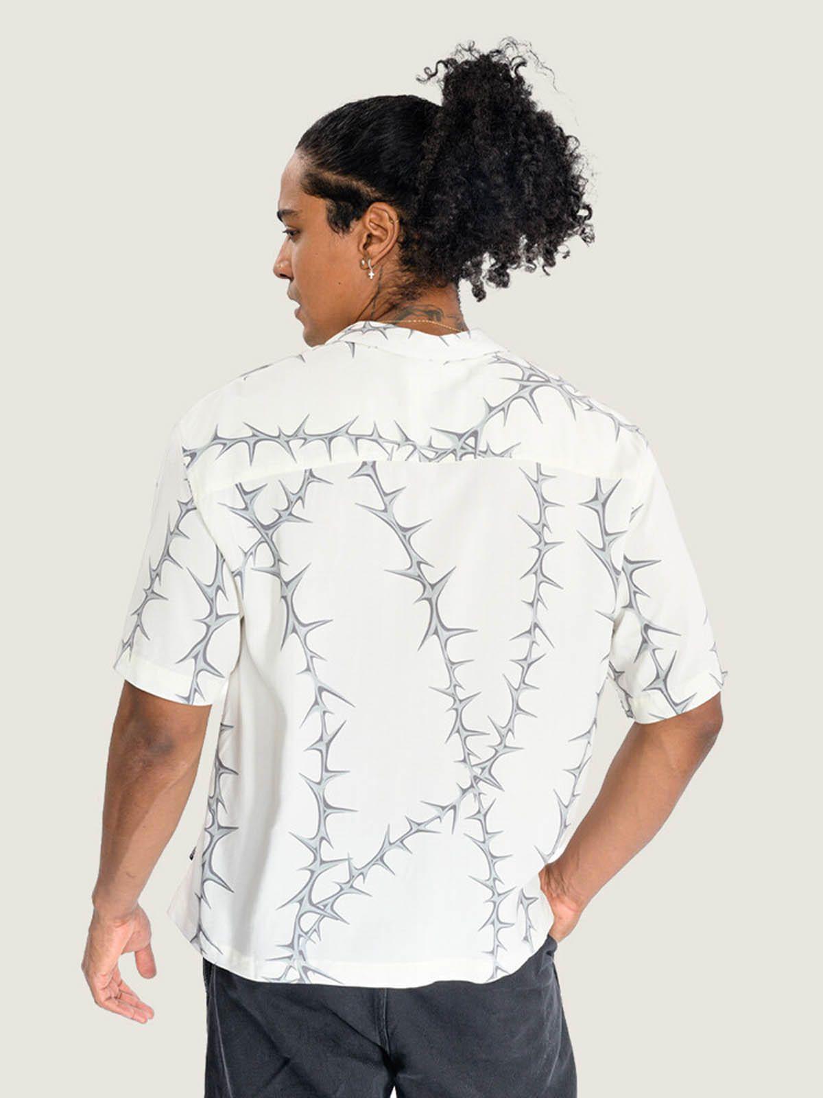 Camisa M/C Hombre Van Doren Printed Ca Blanco-4