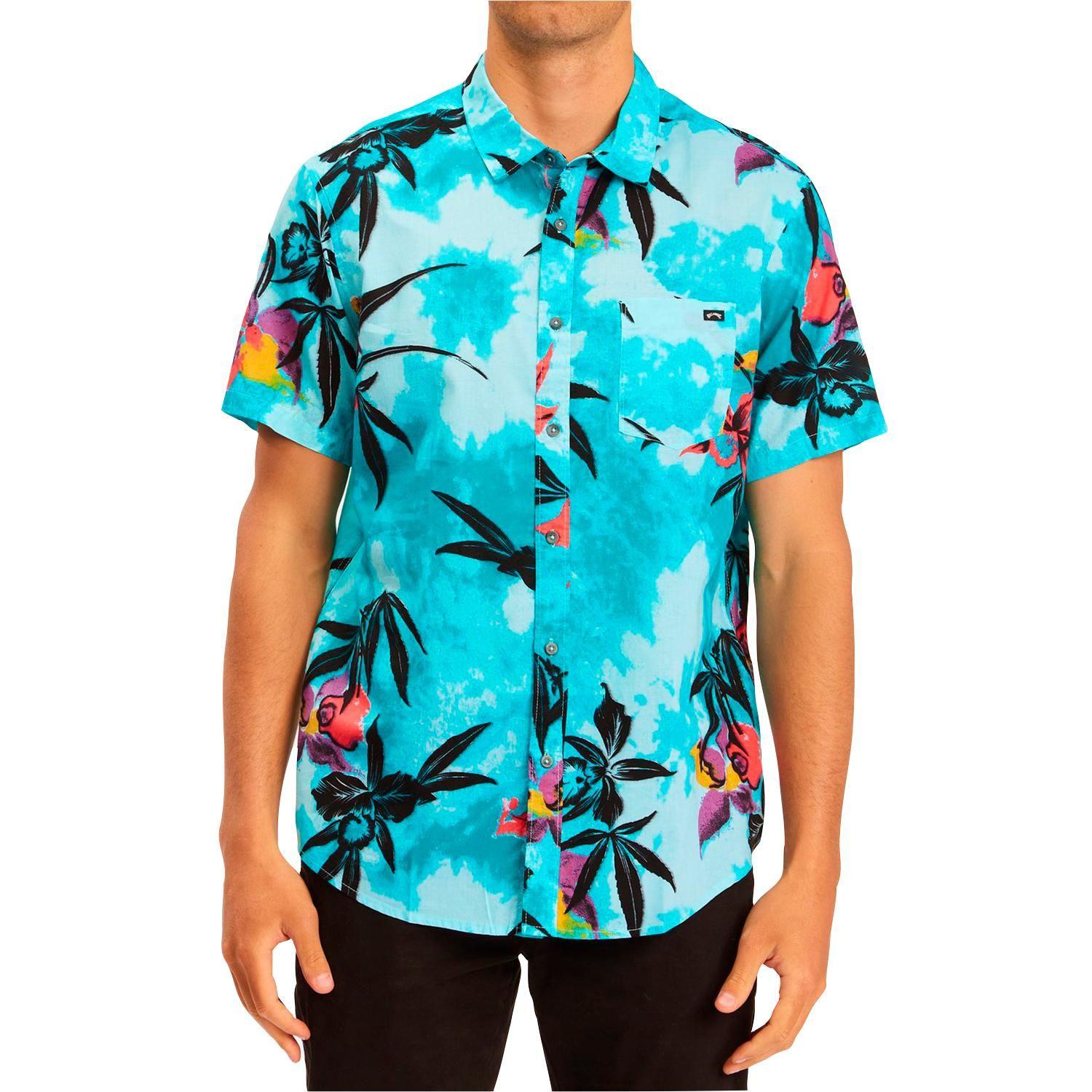 Camisa M/C Hombre Sundays Floral Celeste-0