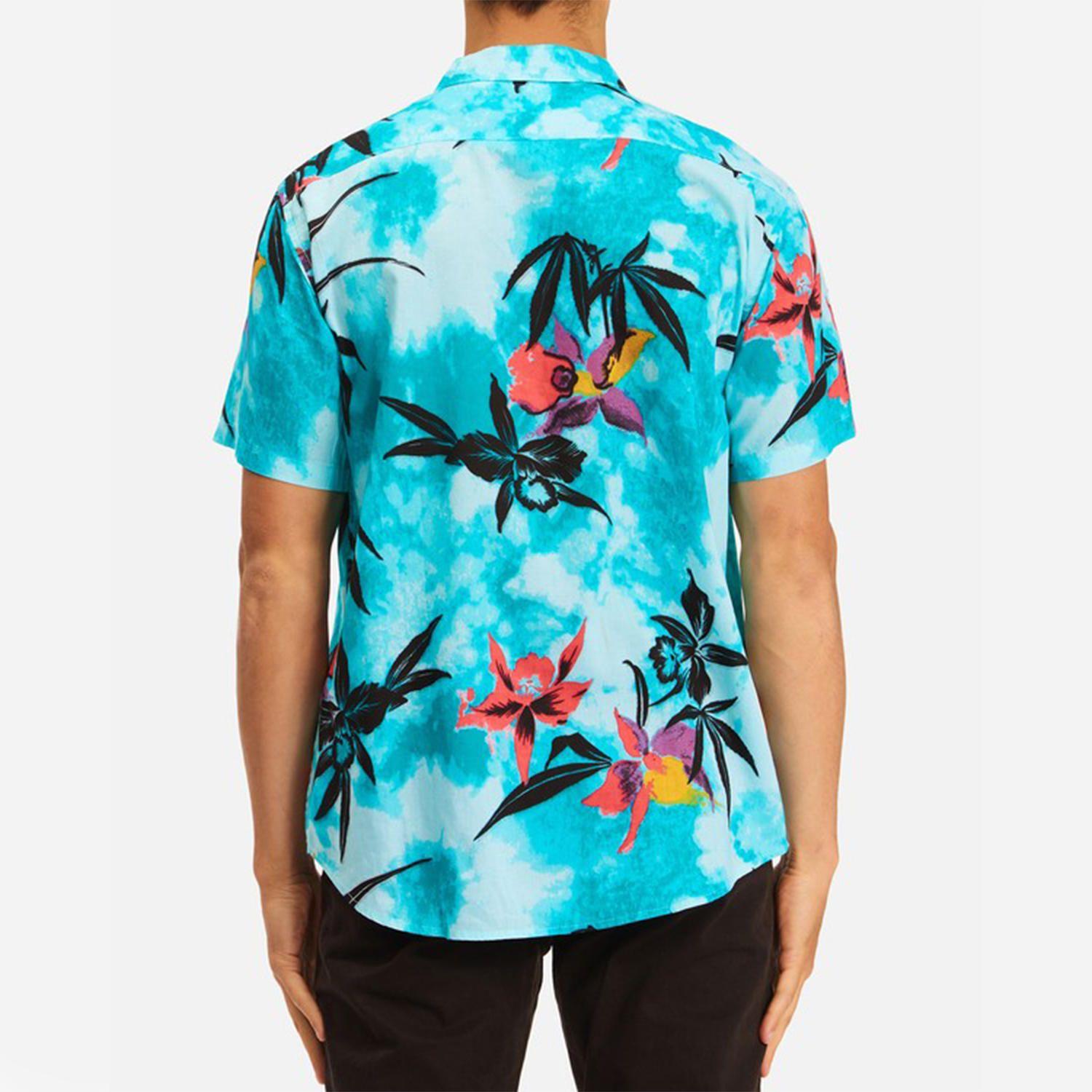 Camisa M/C Hombre Sundays Floral Celeste-2