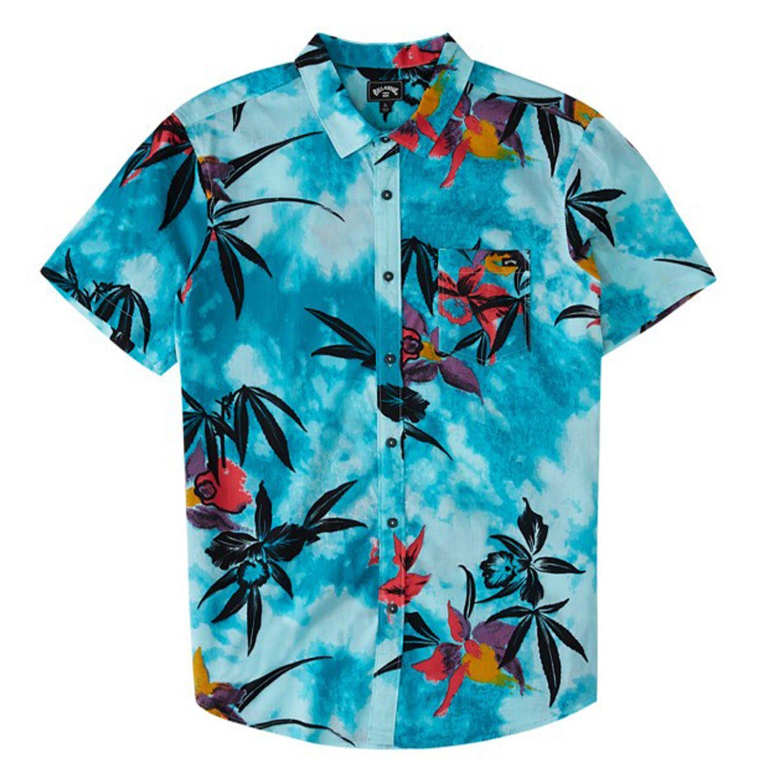 Camisa M/C Hombre Sundays Floral Celeste-4