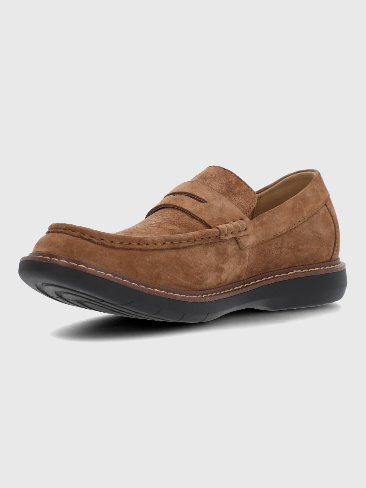 Mocasin Cuero Hombre Jorix Café-5