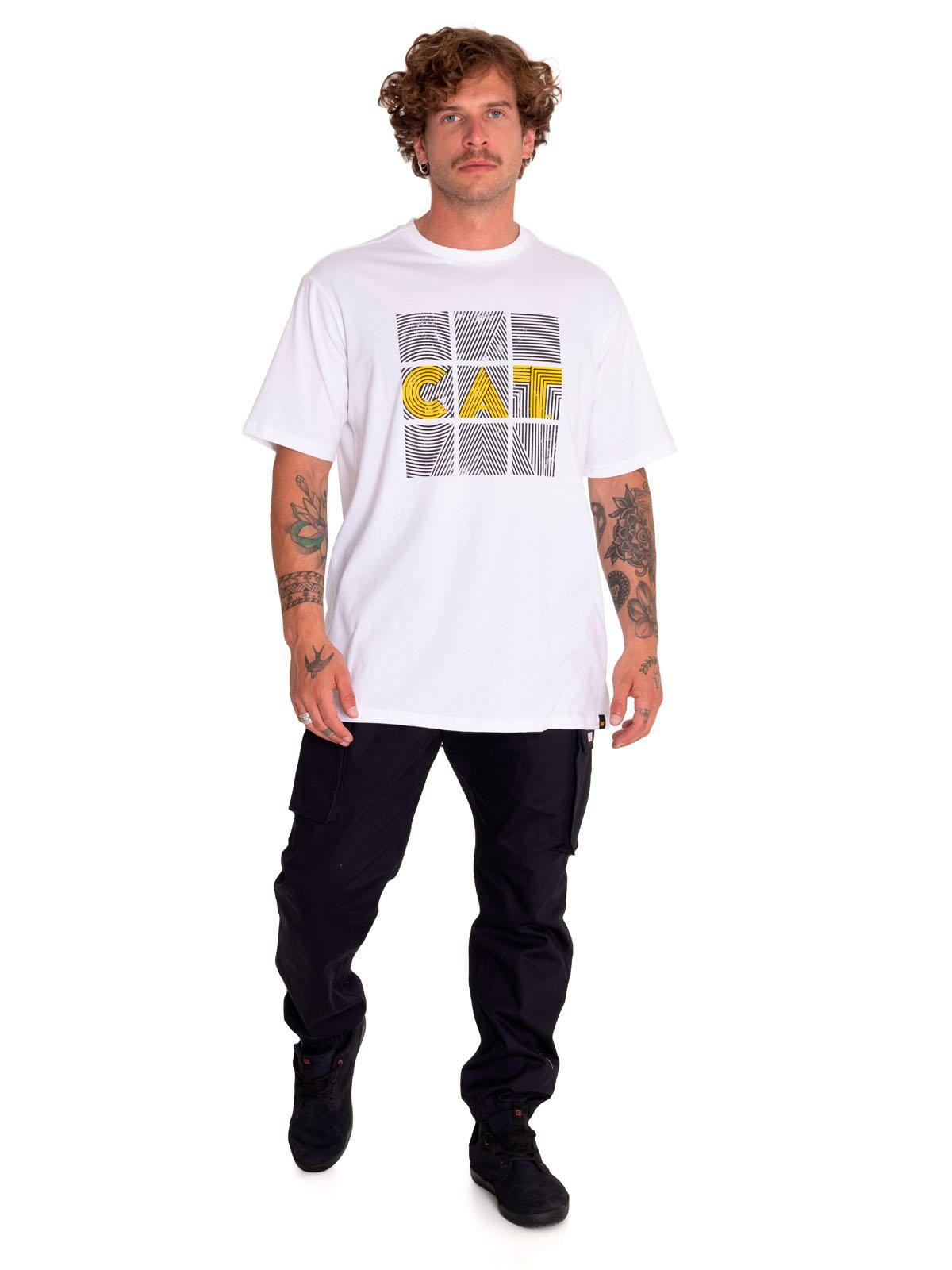 Polera Manga Corta Hombre Random Energy Blanco-4