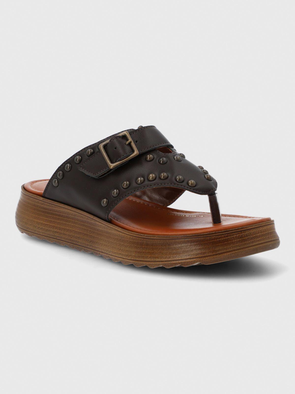 Sandalia Cerutti Mujer Liberaza Café-1