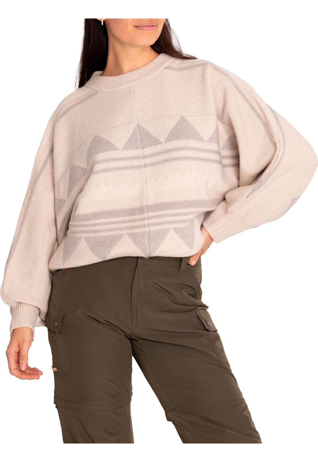 Sweater Lana Mujer Carmin Beige-4