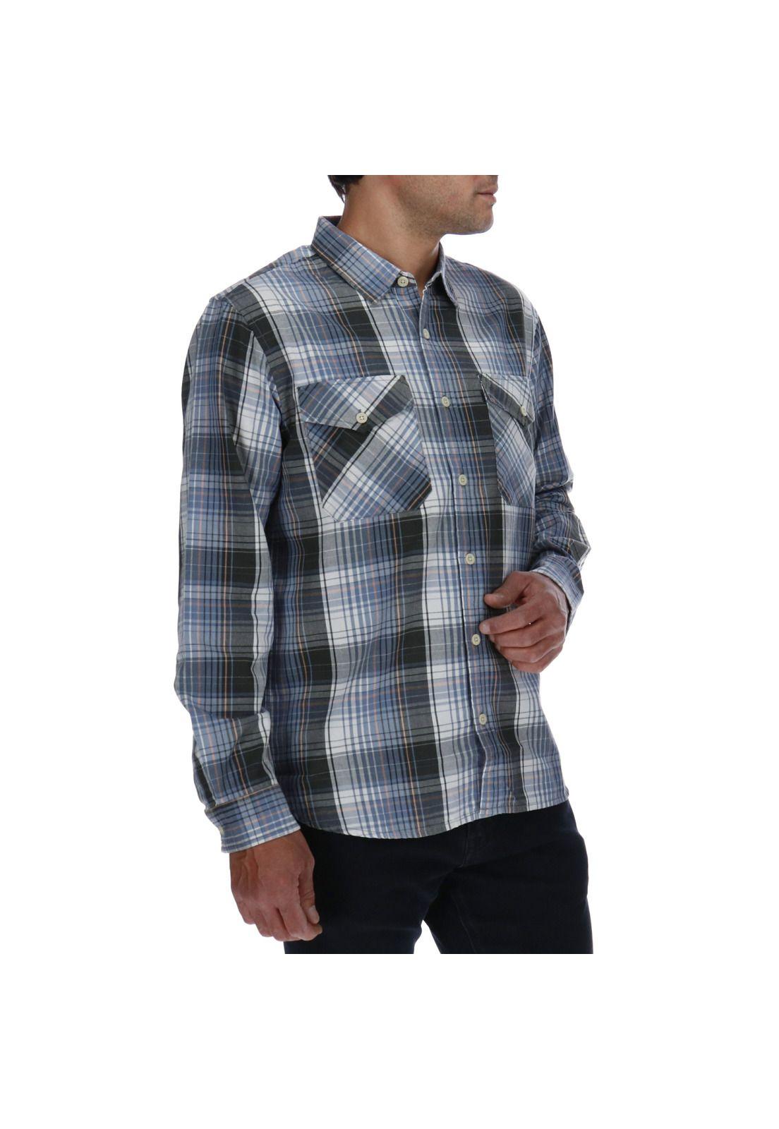 Camisa Ml Hombre Low Country L/S Western Plaid Shirt Algodón Multicolor-3