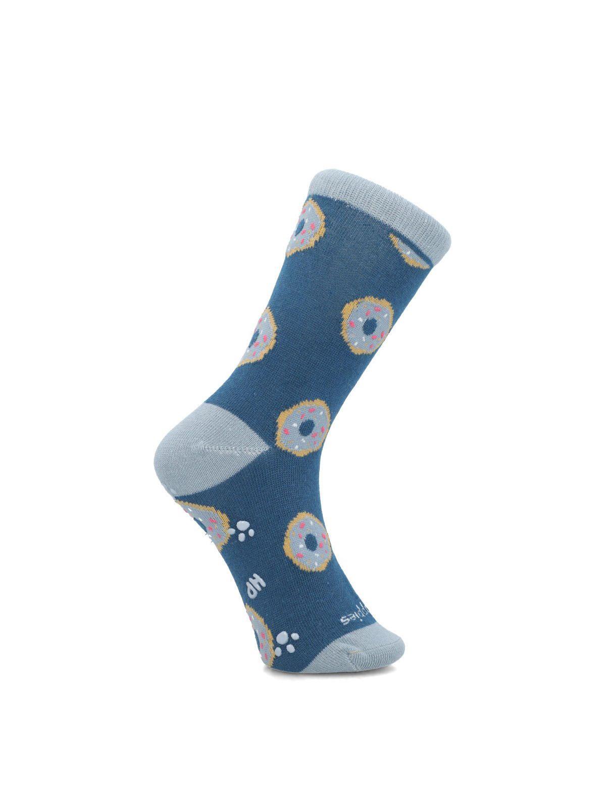 Calcetín Algodón Niño C Donuts Azul-0