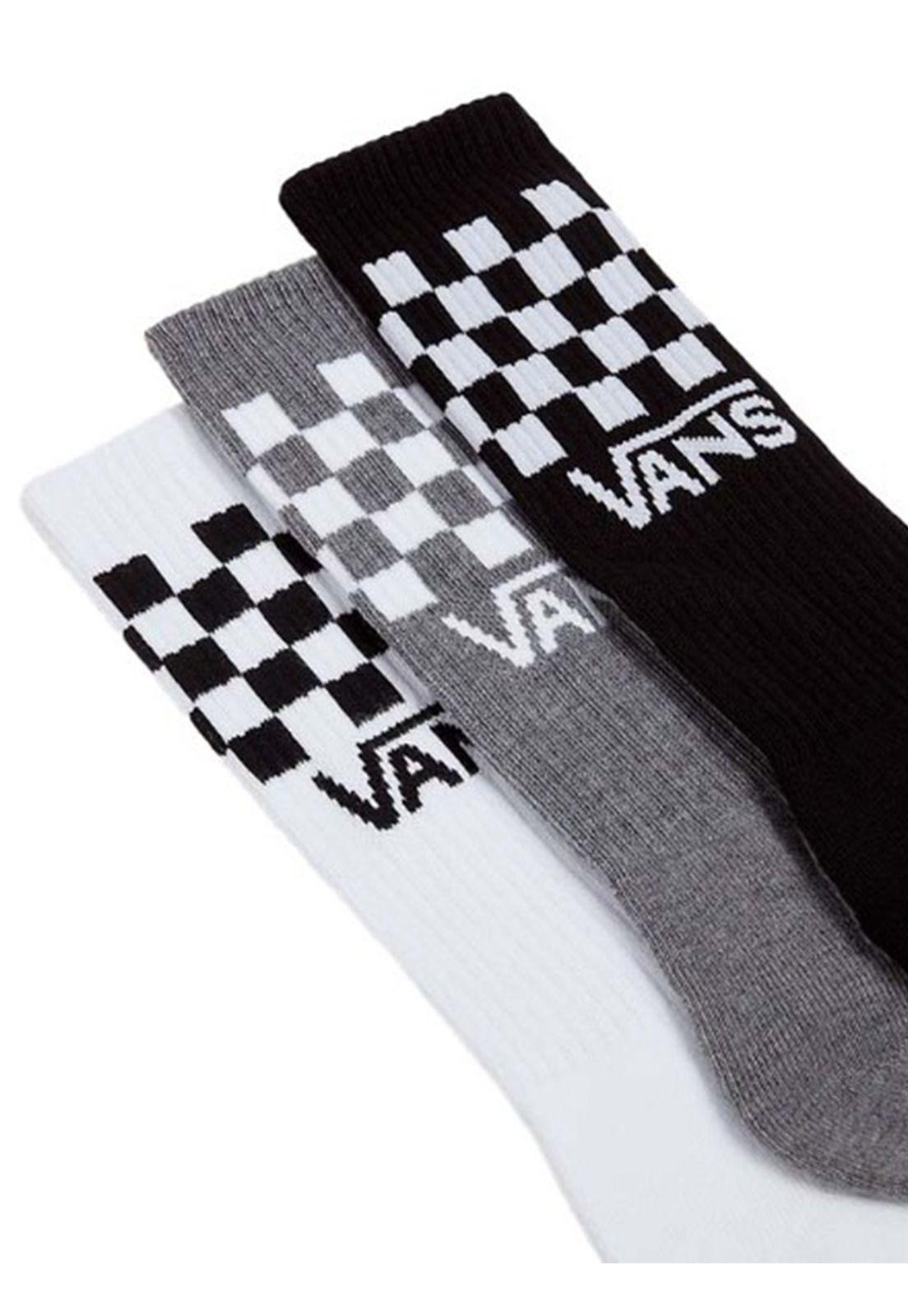 Calcetines Unisex Classic Check Crew Blanco (42-47) Vans-1