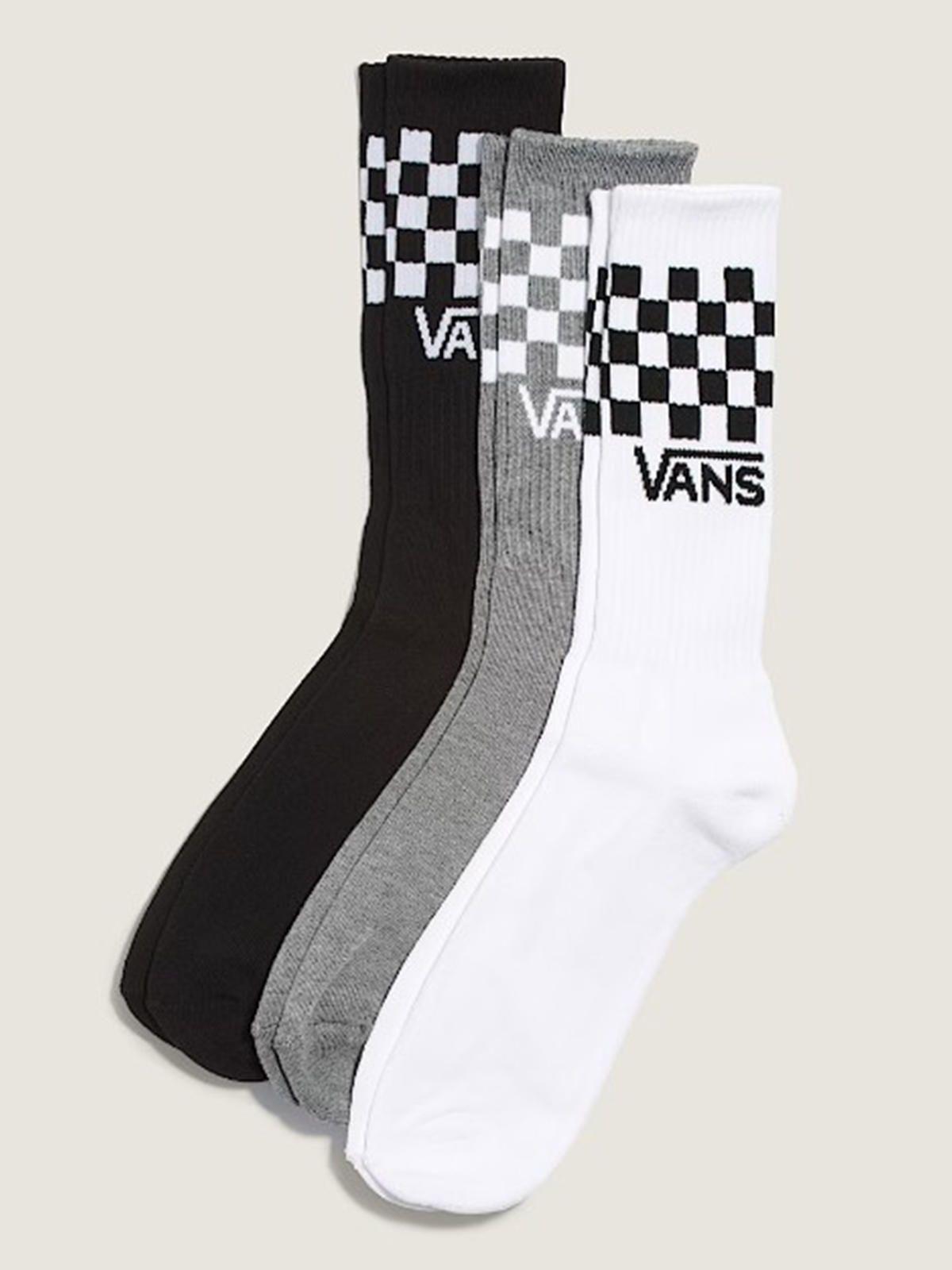 Calcetines Unisex Classic Check Crew Blanco (42-47) Vans-0