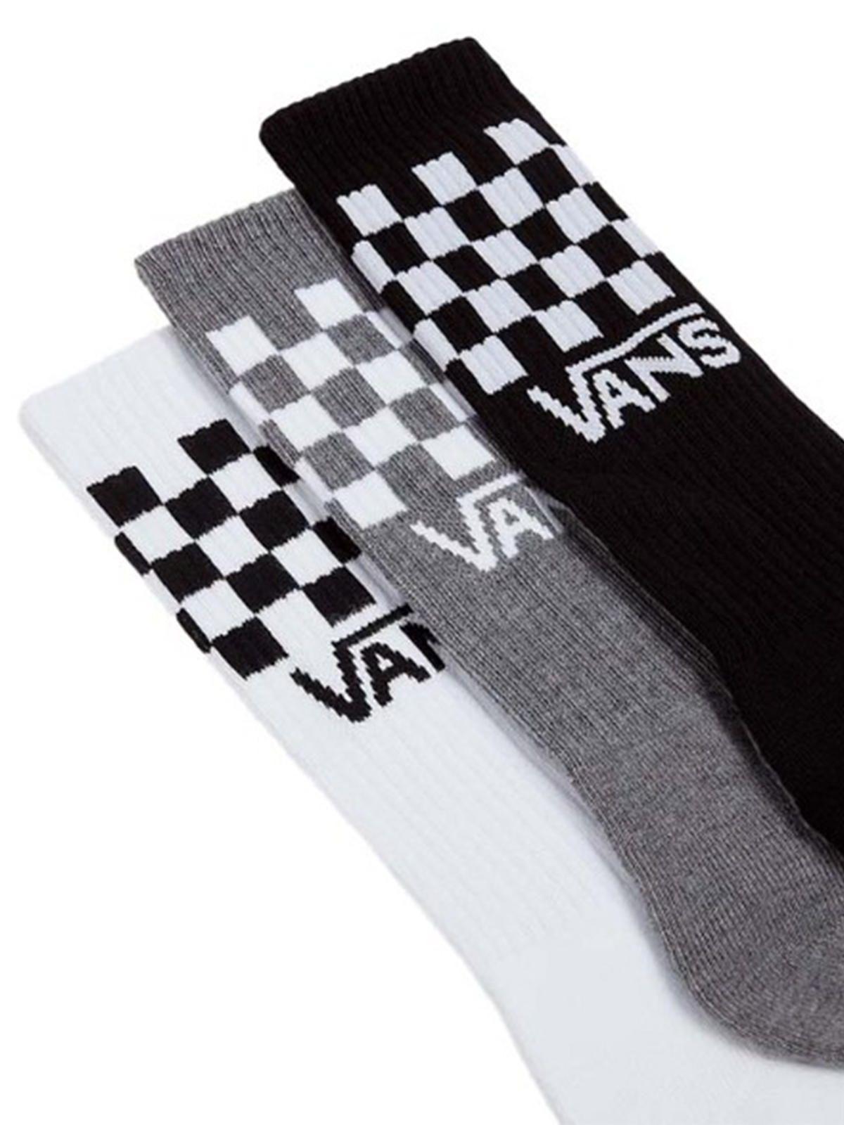 Calcetines Unisex Classic Check Crew Blanco (42-47) Vans-1