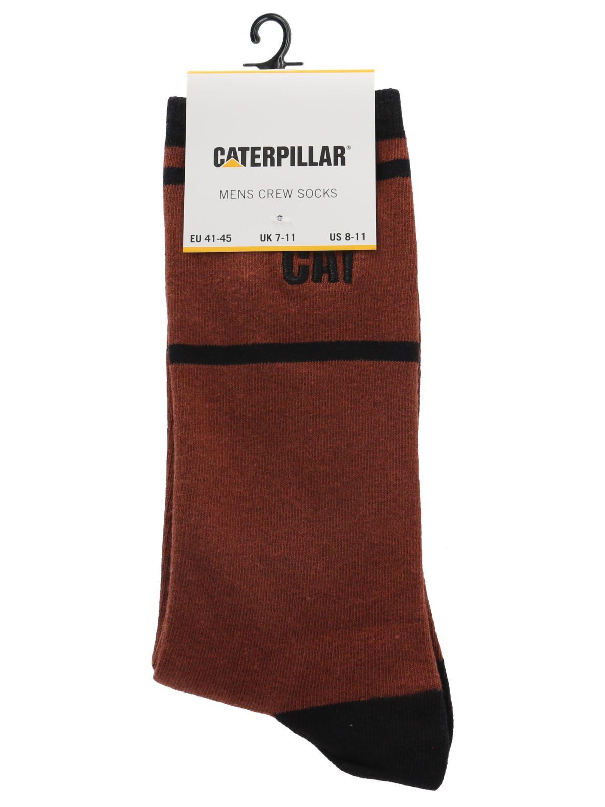 Calcetín Largo Diseño Triángulo Hombre Café-0