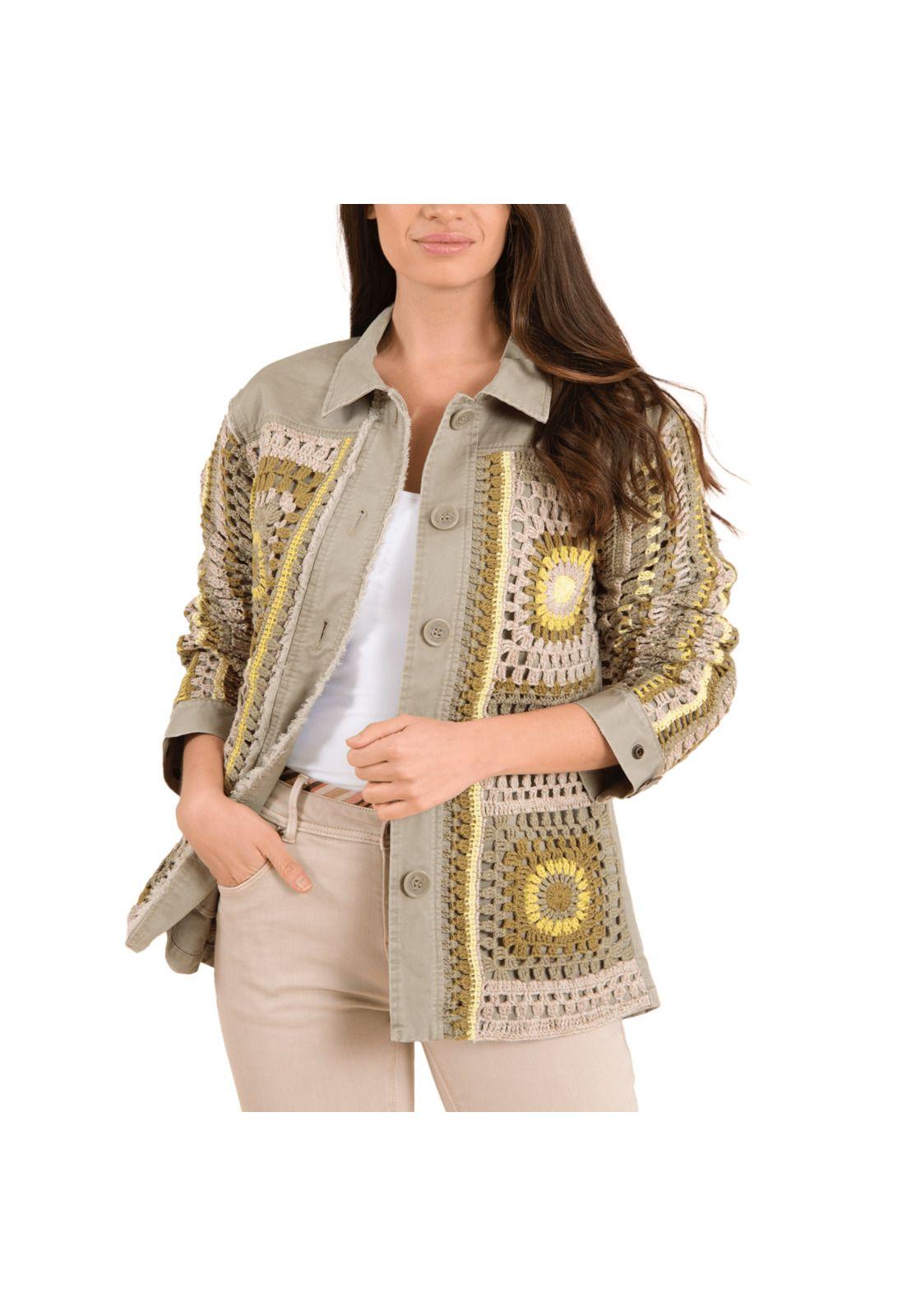 Chaqueta Algodón Org Mujer Leonia Verde-0
