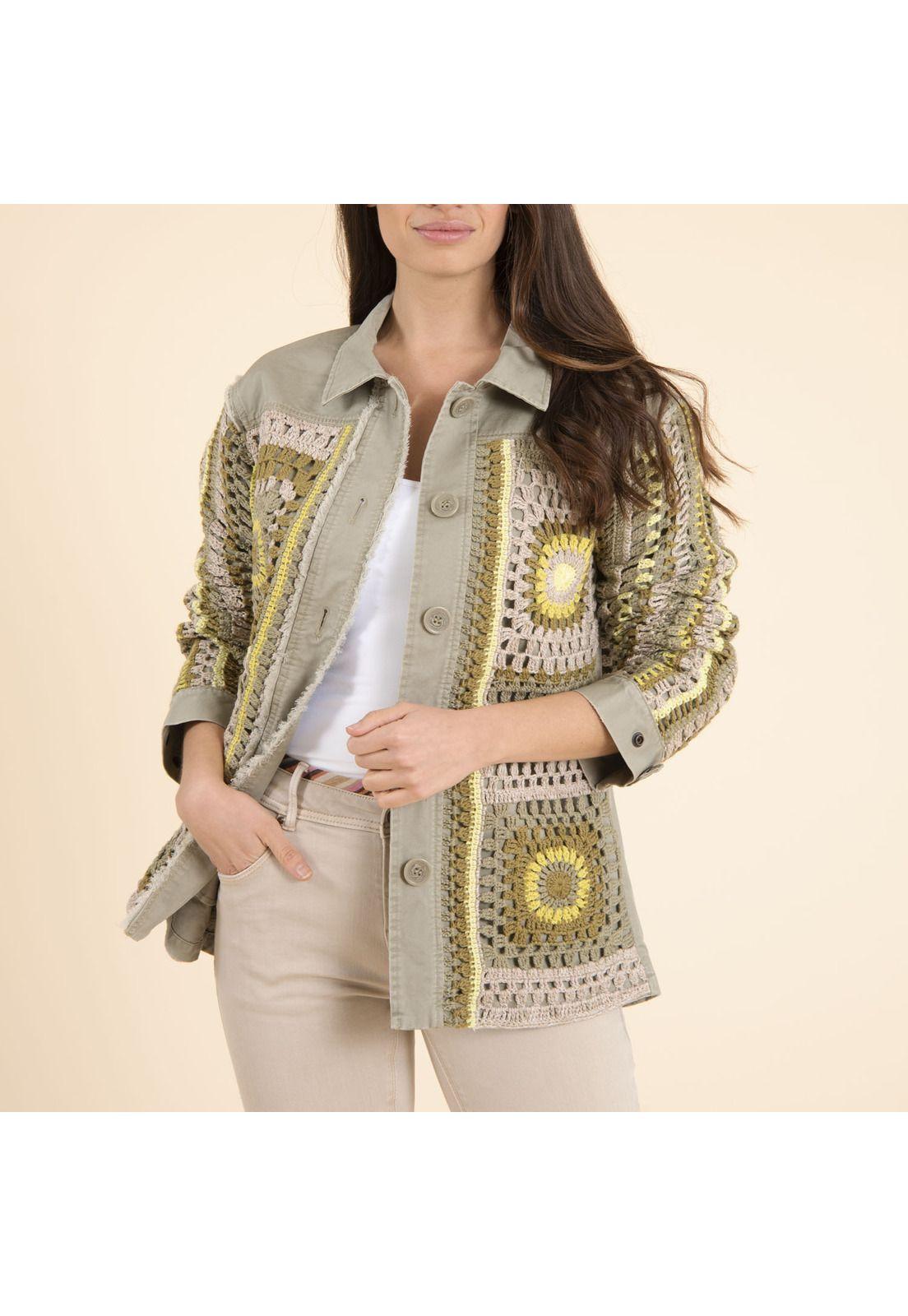 Chaqueta Algodón Org Mujer Leonia Verde-1