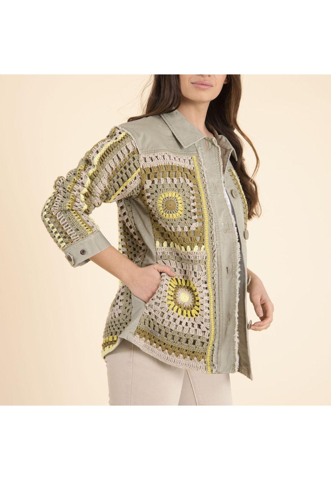Chaqueta Algodón Org Mujer Leonia Verde-2