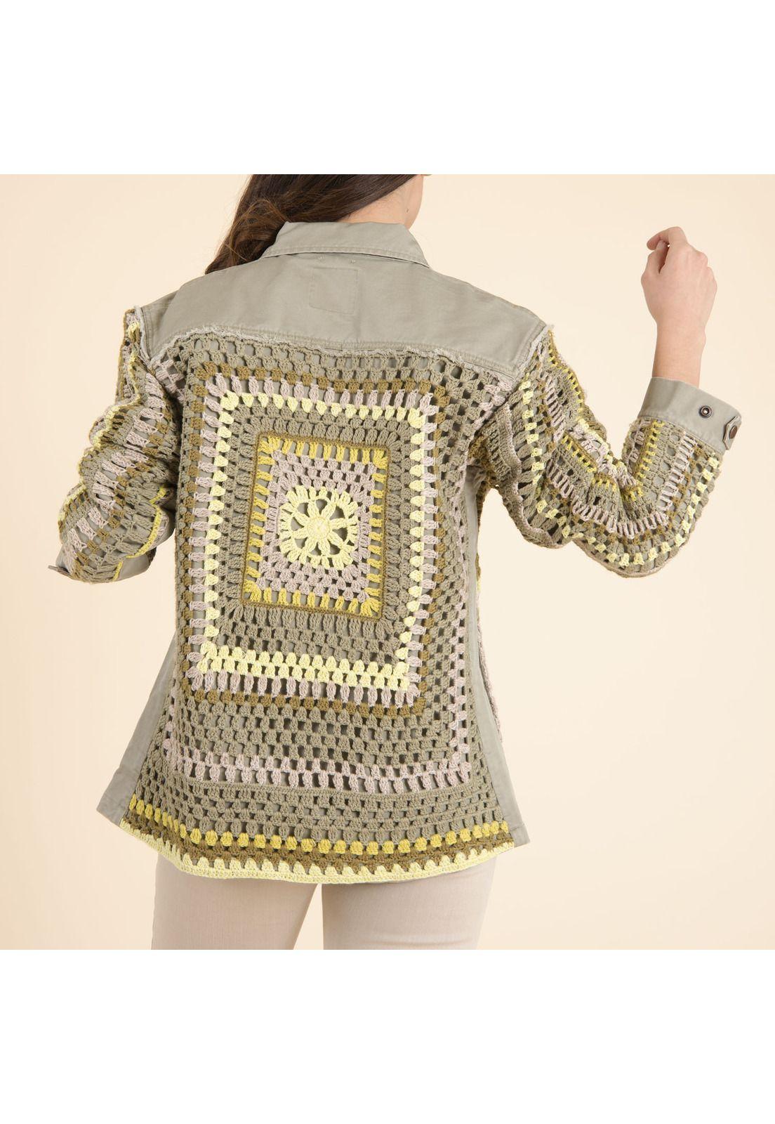 Chaqueta Algodón Org Mujer Leonia Verde-3
