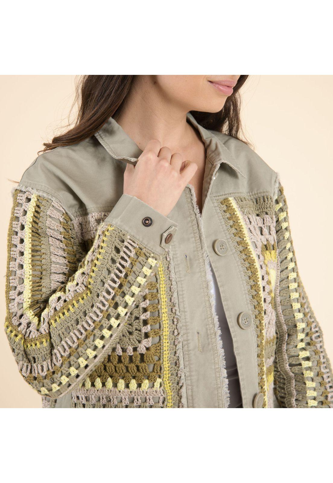 Chaqueta Algodón Org Mujer Leonia Verde-4