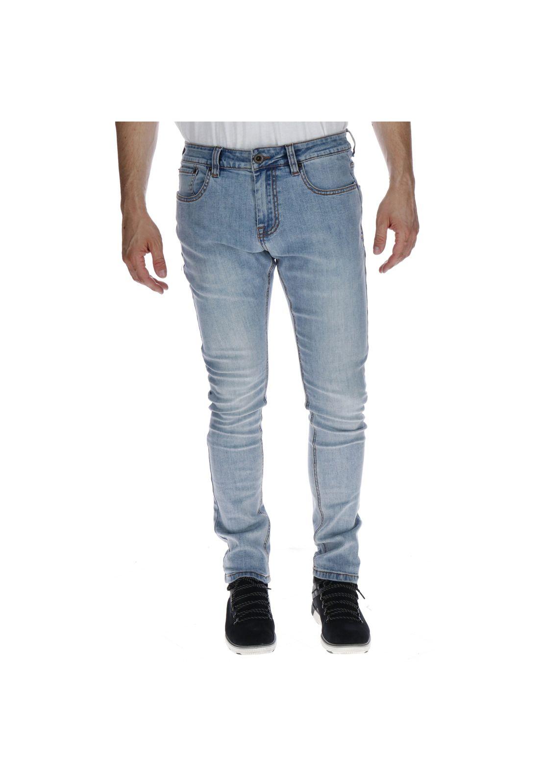 Jeans Hombre Ninety Eight Skinny Azul-0