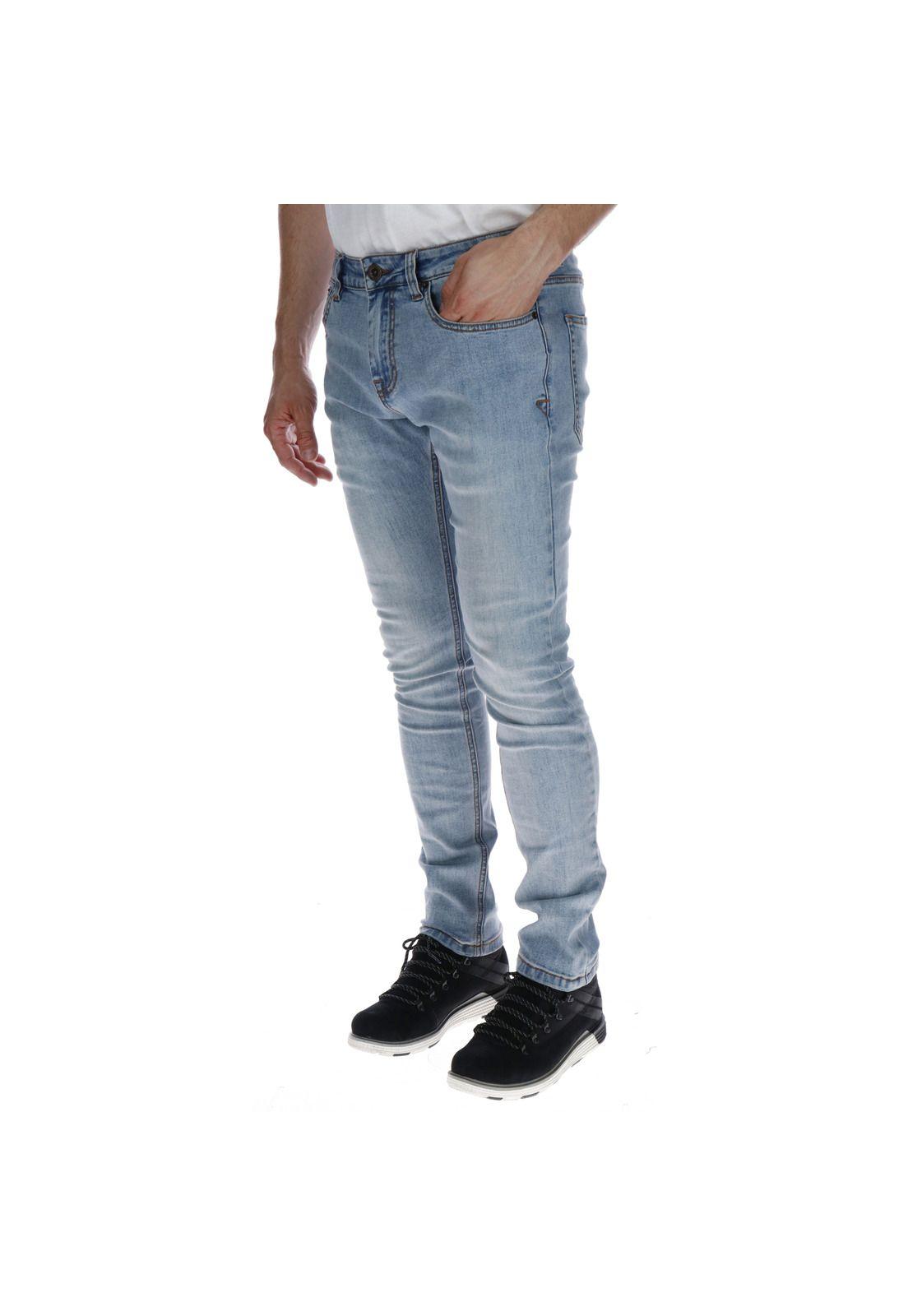 Jeans Hombre Ninety Eight Skinny Azul-1